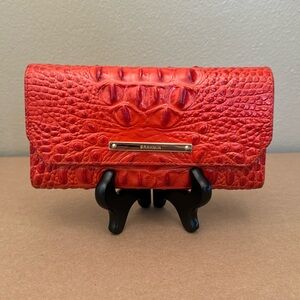 Brahmin Veronica Triple Wallet color Cayenne